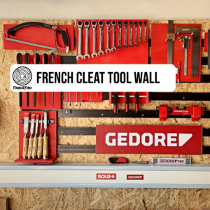 how to build a french cleat tool wall