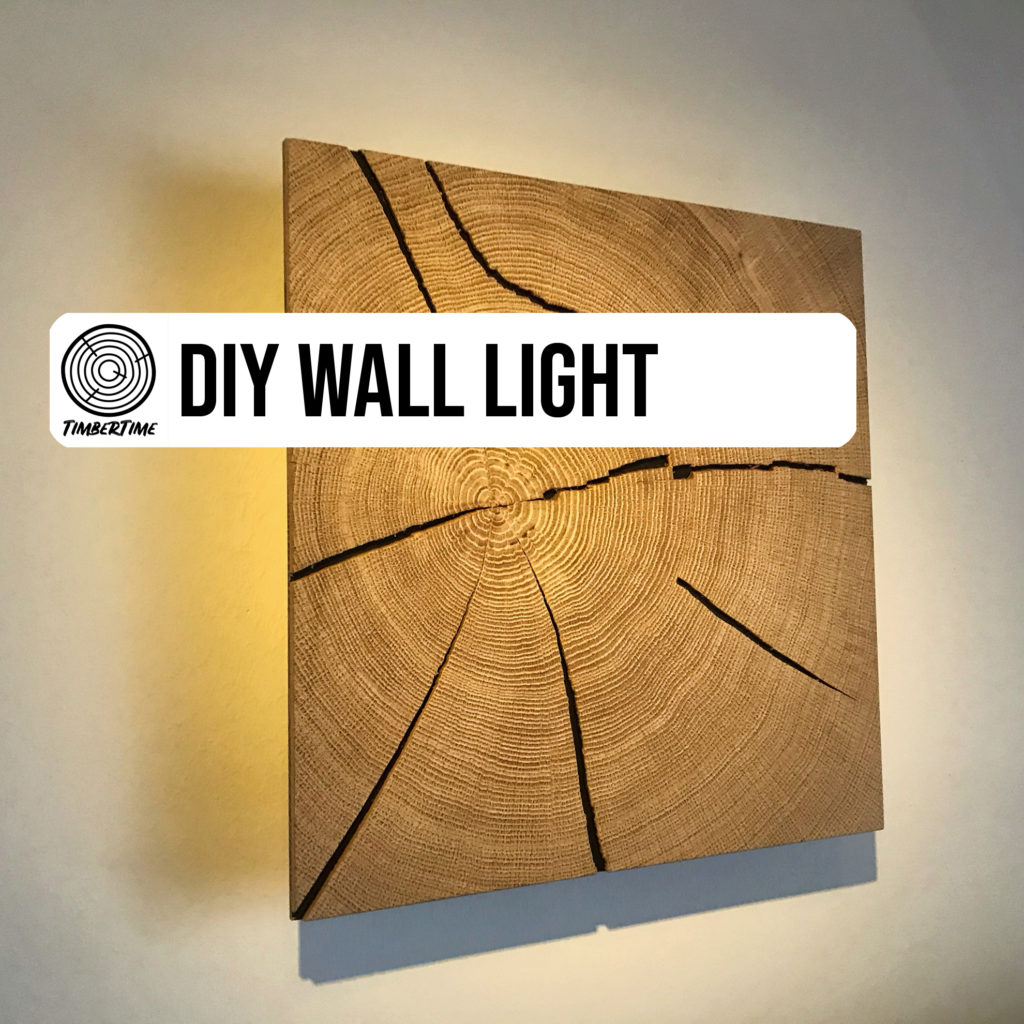 Diy wooden deals wall lamp