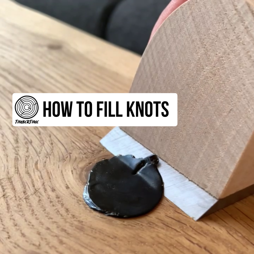 how to fill knots and imperfections in wood